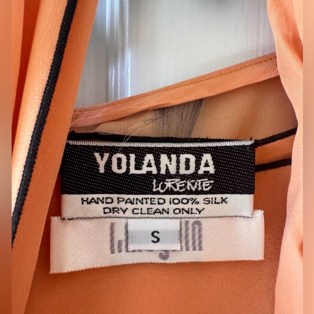 NWT Yolanda Lorente hand painted 100% silk 4 piece set size small - Picture 2 of 16